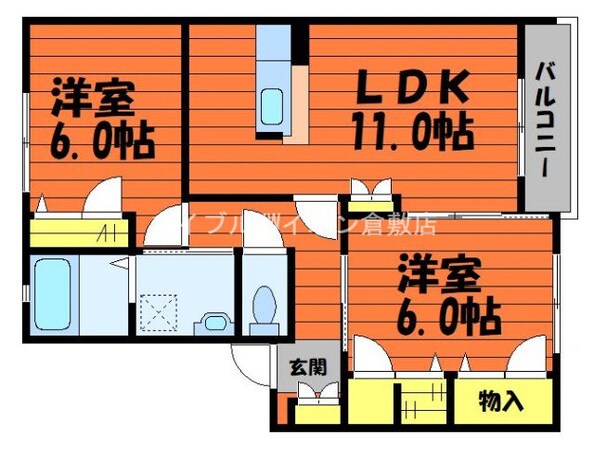 星の郷コーポ　Ｅ棟の物件間取画像